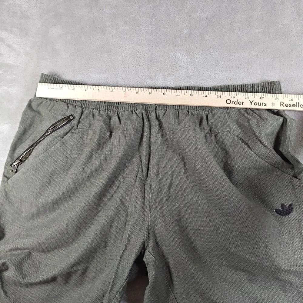 Adidas Jogger Pants Mens XXL Tapered Elastic Waist Ankle Zip Y2K Skater Woven